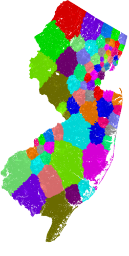 New Jersey General Assembly congressional district map, current