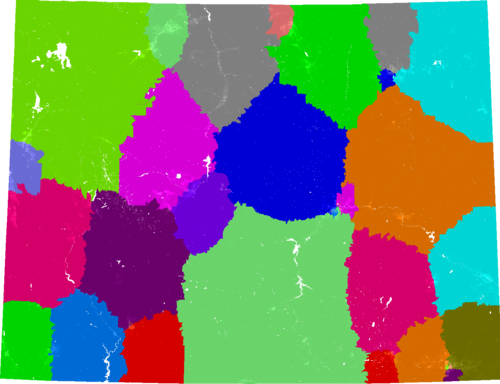 Wyoming Senate congressional district map, current