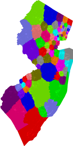 New Jersey General Assembly congressional district map, current