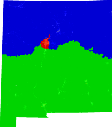 New Mexico Congress congressional district map, current